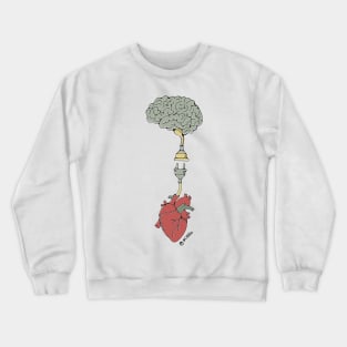 Brain and heart connection Crewneck Sweatshirt